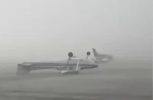 Contexto climático amplifica danos de tempestade em aeroporto italiano