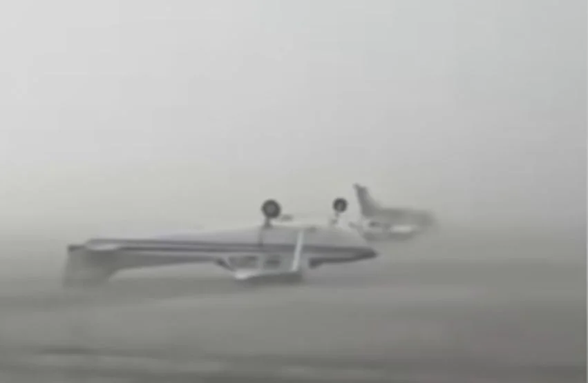 Contexto climático amplifica danos de tempestade em aeroporto italiano