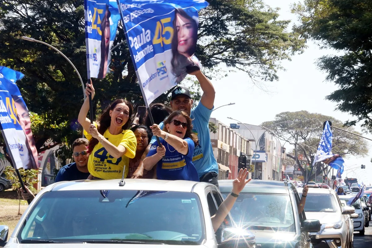 A estratégia de proximidade de Paula Belmonte no GDF ganha força em campanha na Asa Norte
