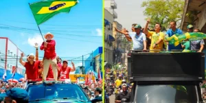 Lula faz comício em Natal e Flávio participa de moto-carreata no Rio
